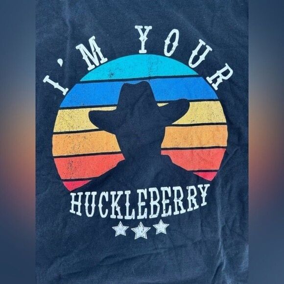 Doc Holliday's "I'm Your Huckleberry" T-Shirt Black Large - Picture 4 of 7